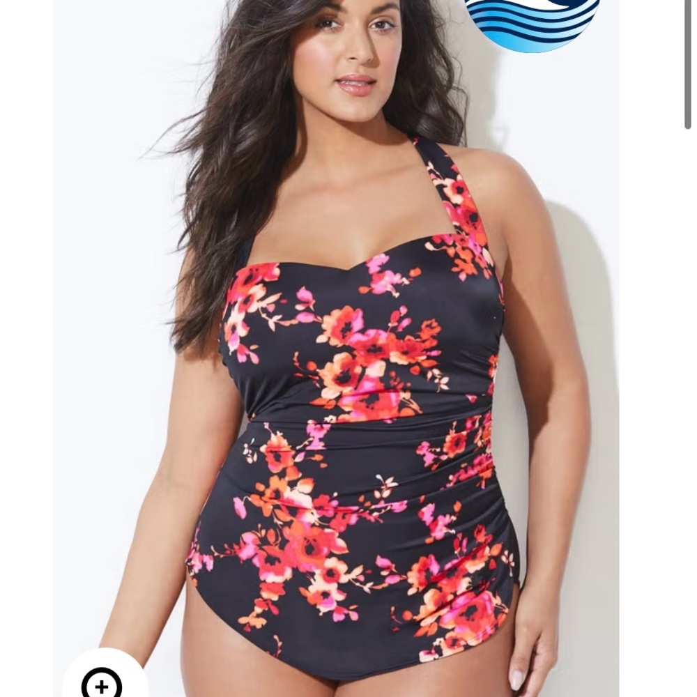 Size 16 one piece sarong style bathing suit